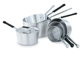 Vollrath 67310 Wear-Ever Tapered Sauce Pans with Natural Finish
