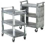 Vollrath 97101 Open Utility Carts with Chrome Uprights