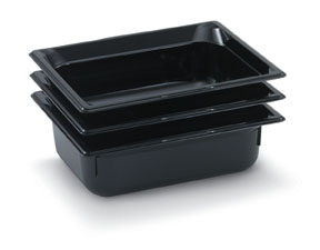 Vollrath 8002420 Super Pan Plastic Pans - Low Temperature Black