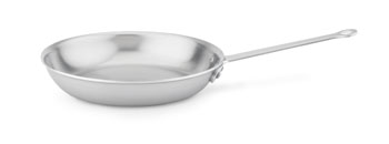 Vollrath 69210 Tribute 3-Ply Fry Pans with Natural Finish and TriVent Plated Handle