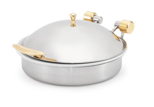 Vollrath 46130 Round Porcelain Food Pan for Induction Chafer