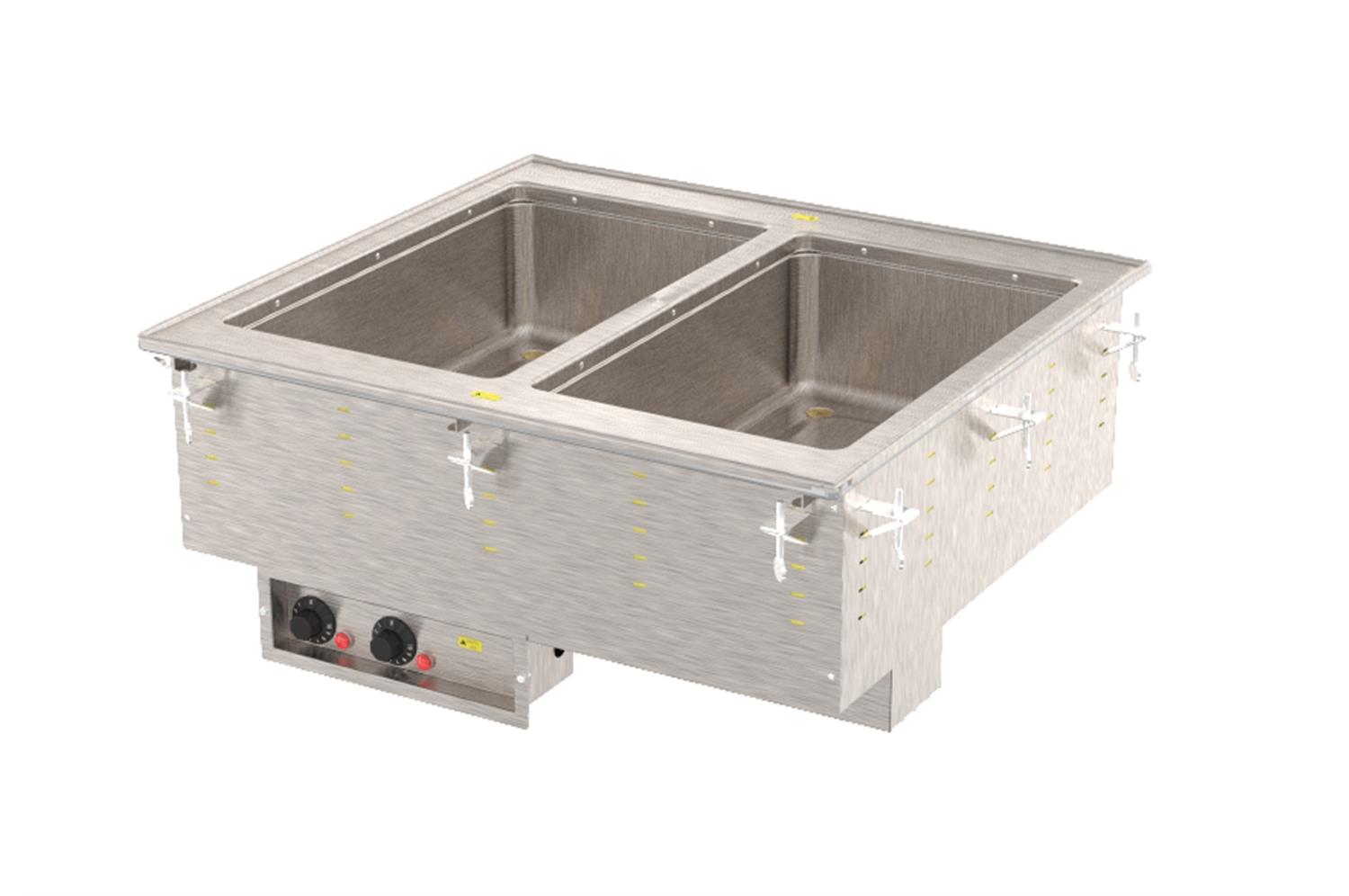 Vollrath 3639971HD Two-Well Hot  Modular Drop-In With Marine Grade Wells