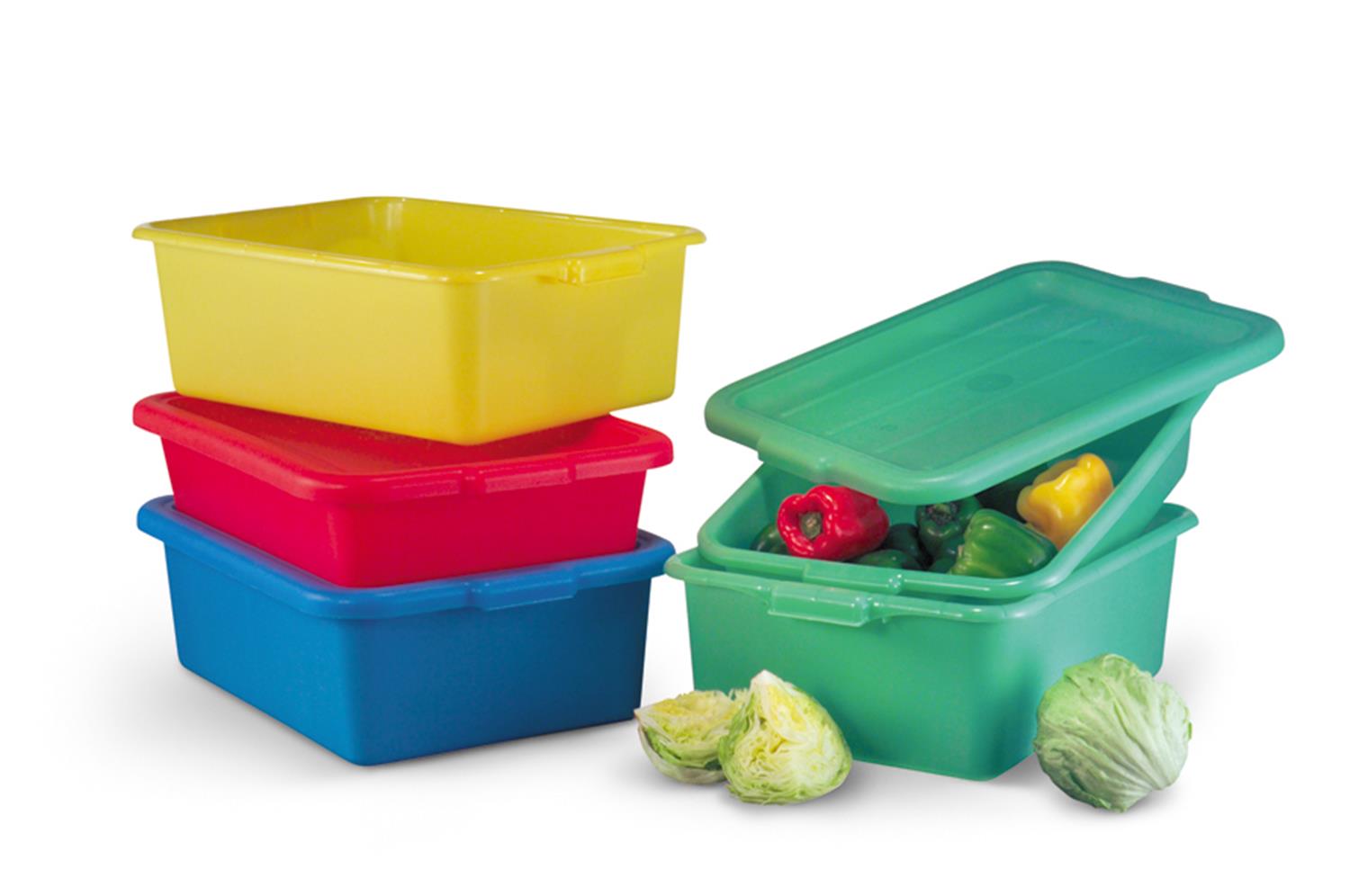 Vollrath 1507-C19 Green Color-Mate Food Storage Combo Sets with Standard Lids