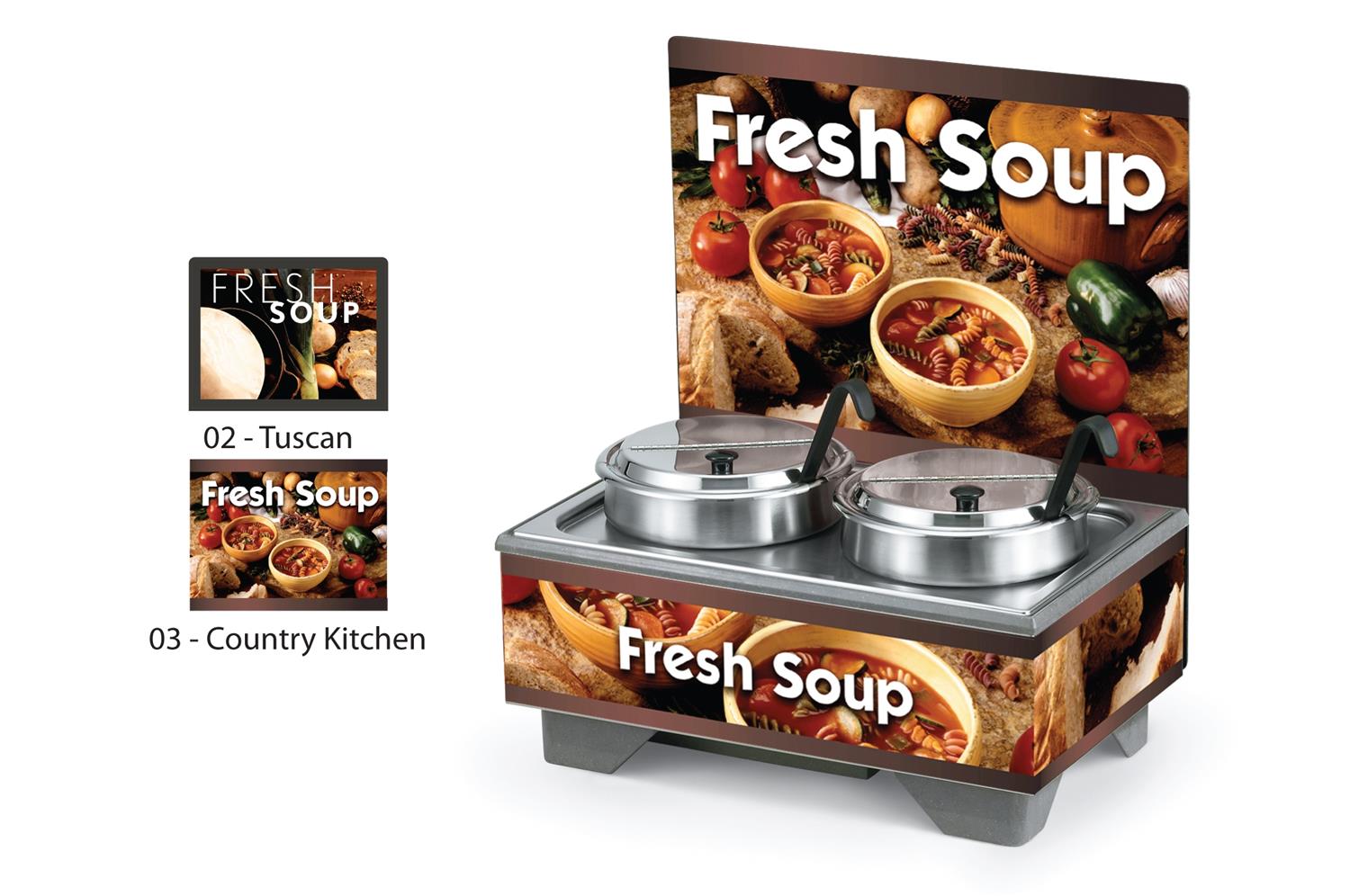 Vollrath 720202103 Full-Size Soup Merchandisers - Country Kitchen