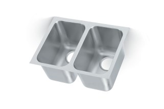 Vollrath 12102-1 Heavy Weight Double Bowl Sink