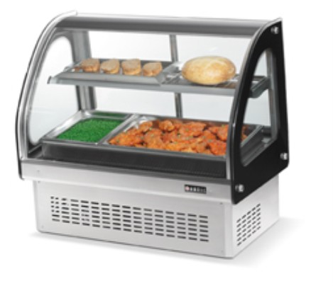 Vollrath 40843 Refrigerated Curved Drop-In Display Case