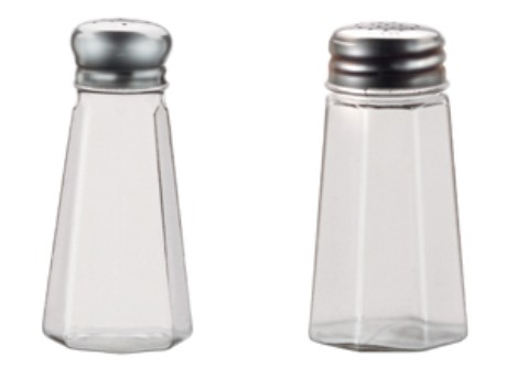 Vollrath 403 Traex Dripcut Paneled Polycarbonate Jar Salt & Pepper Shakers