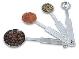 Vollrath 47118 Four-Piece Measuring Spoon Set