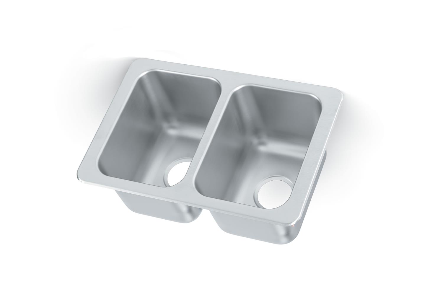 Vollrath 102-1-1 Self-Rimming Double bowl sink