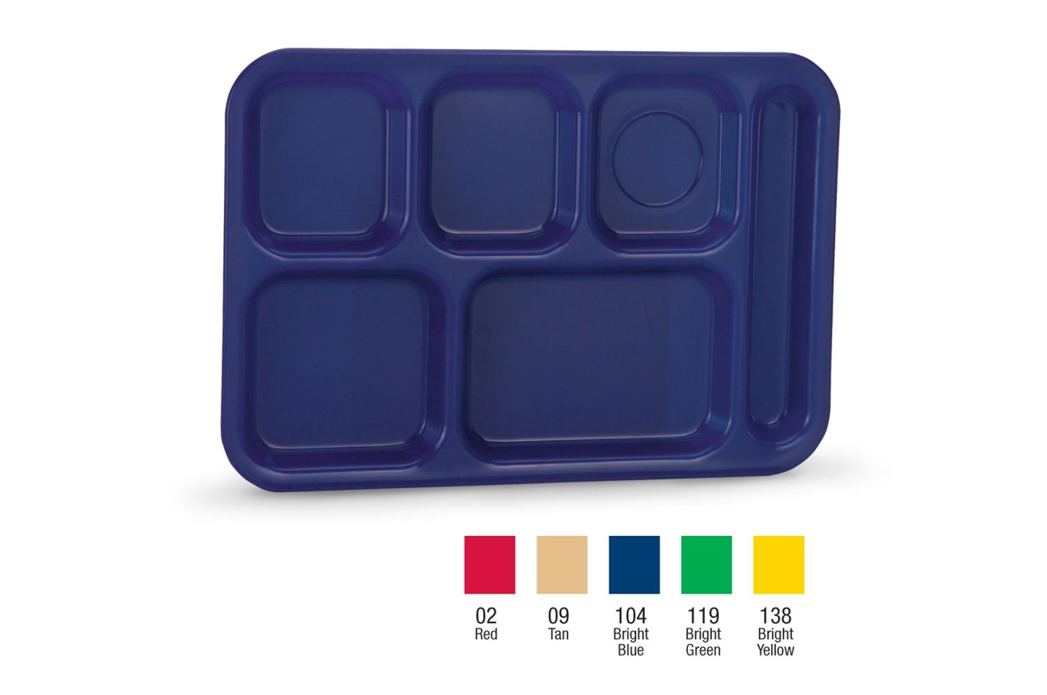 Vollrath 2015-02 Traex Polypropylene School Compartment Trays