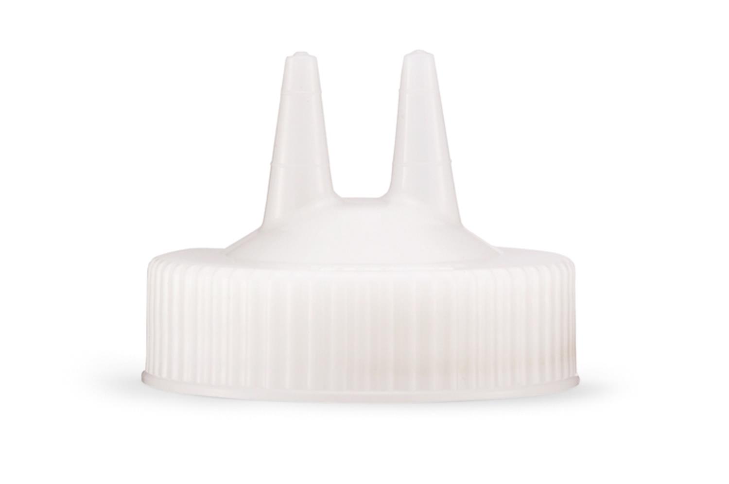 Vollrath 2300-13 Twin tip wide mouth clear replacement cap for squeeze dispenser