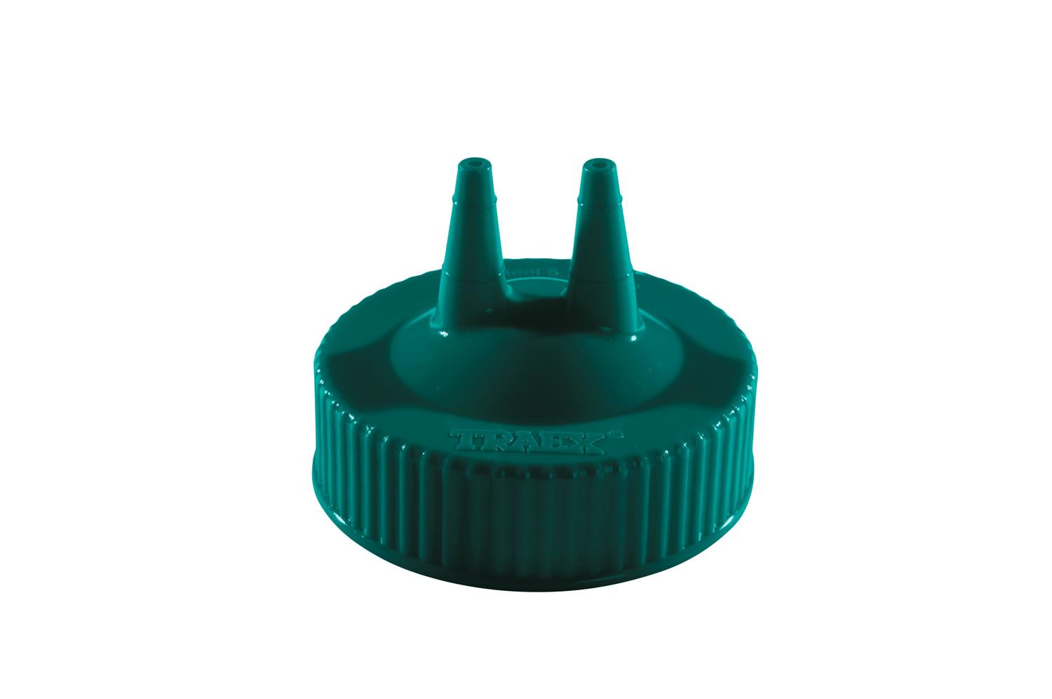Vollrath 2300-191 Twin tip wide mouth green replacement cap for squeeze dispenser
