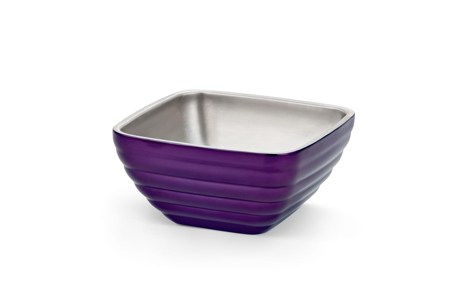 Vollrath 4761965 Square Colored Double-Wall Insulated Serving Bowls
