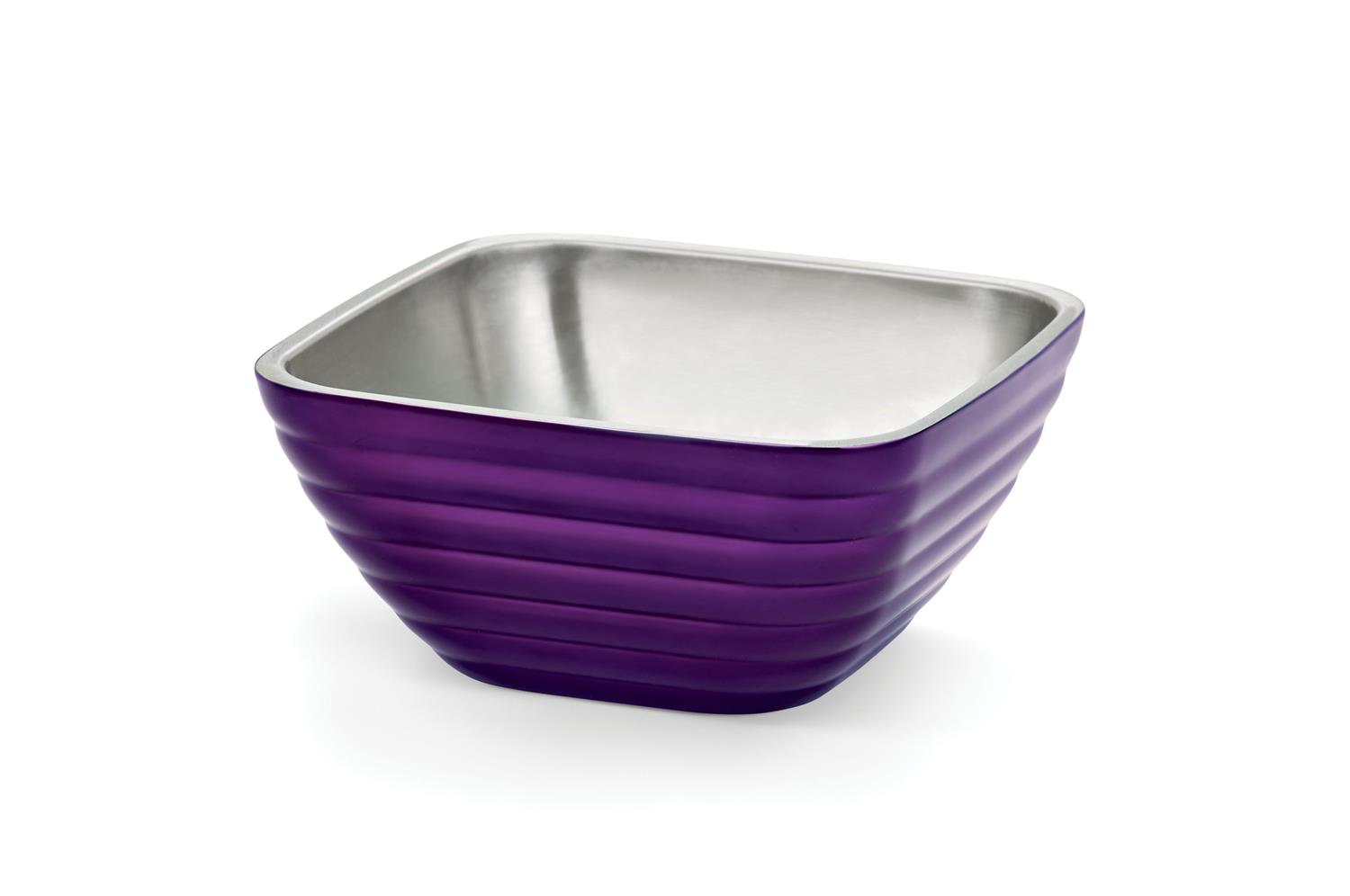 Vollrath 4763265 Square Colored Double-Wall Insulated Serving Bowls
