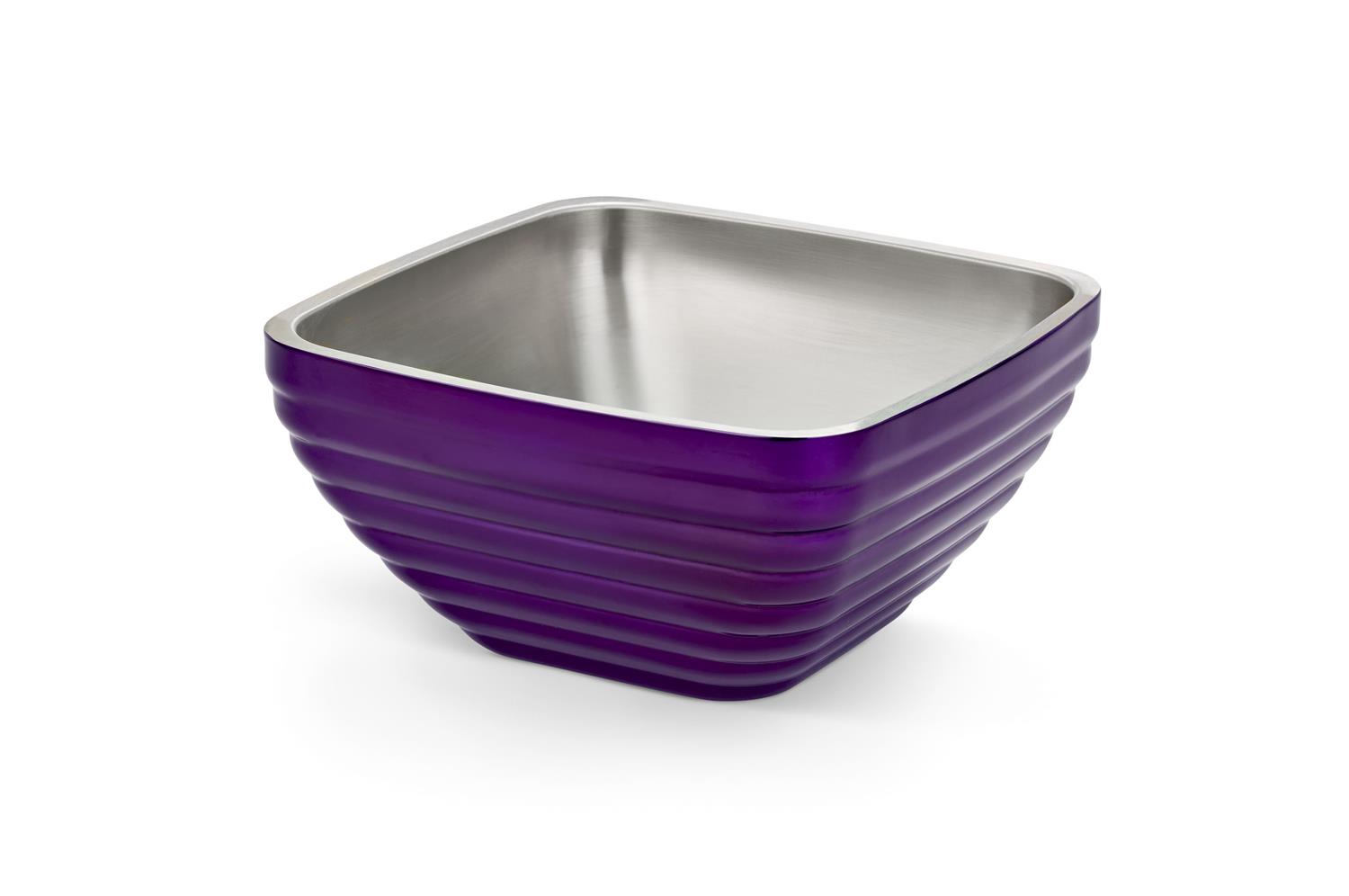 Vollrath 4763565 Square Colored Double-Wall Insulated Serving Bowls
