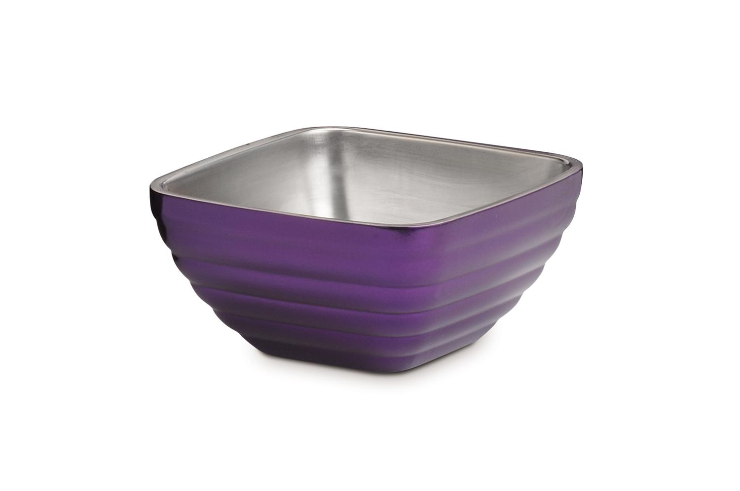 Vollrath 4763765 Square Colored Double-Wall Insulated Serving Bowls