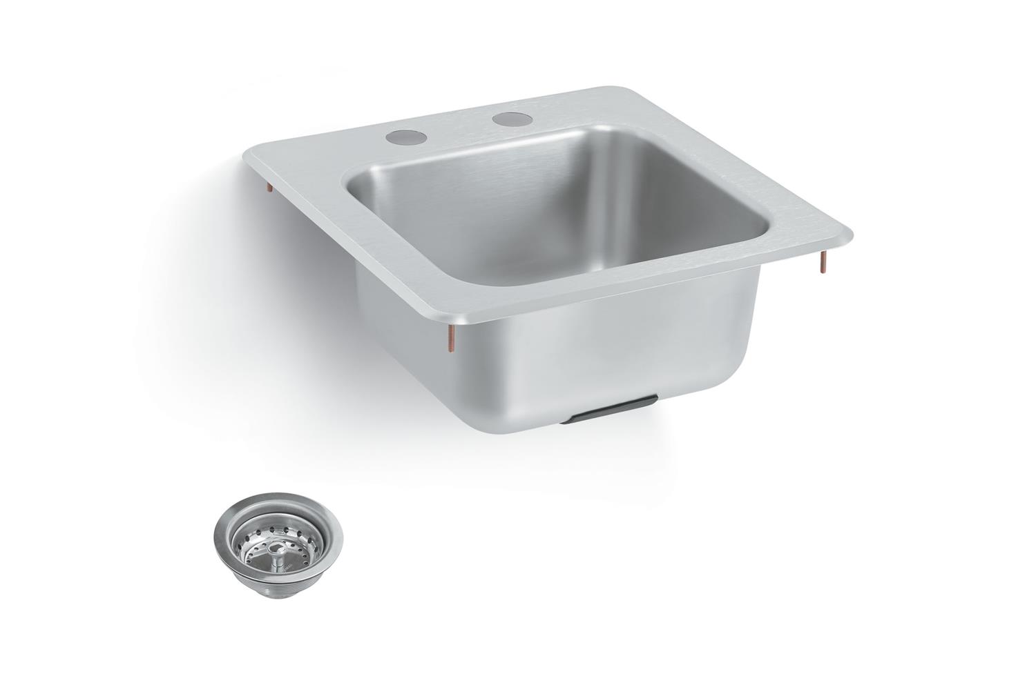 Vollrath K1554-C Sink with strainer and gooseneck faucet