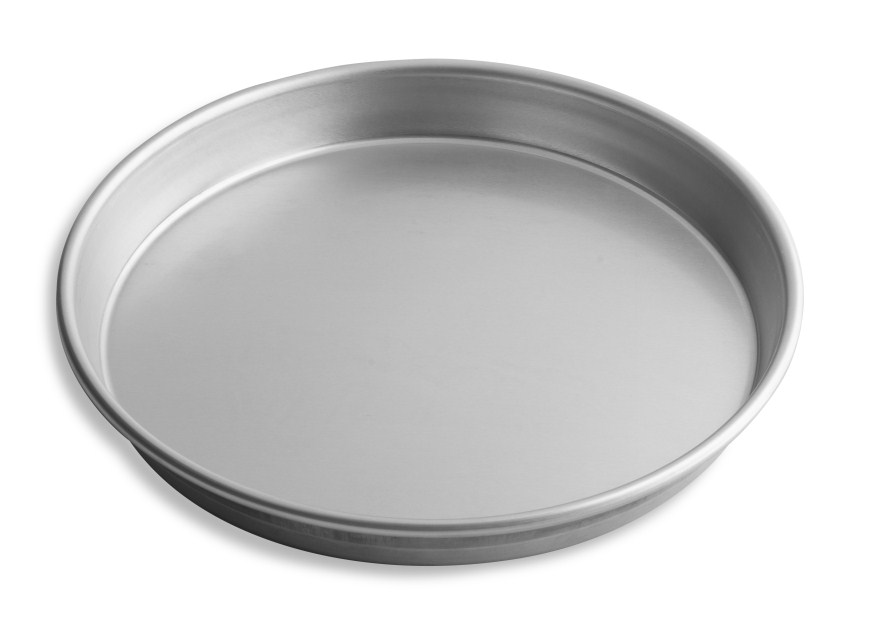 12" Solid Tapered Deep Dish Pizza Pan with Natural Finish Vollrath 6712N | 12 Per Case