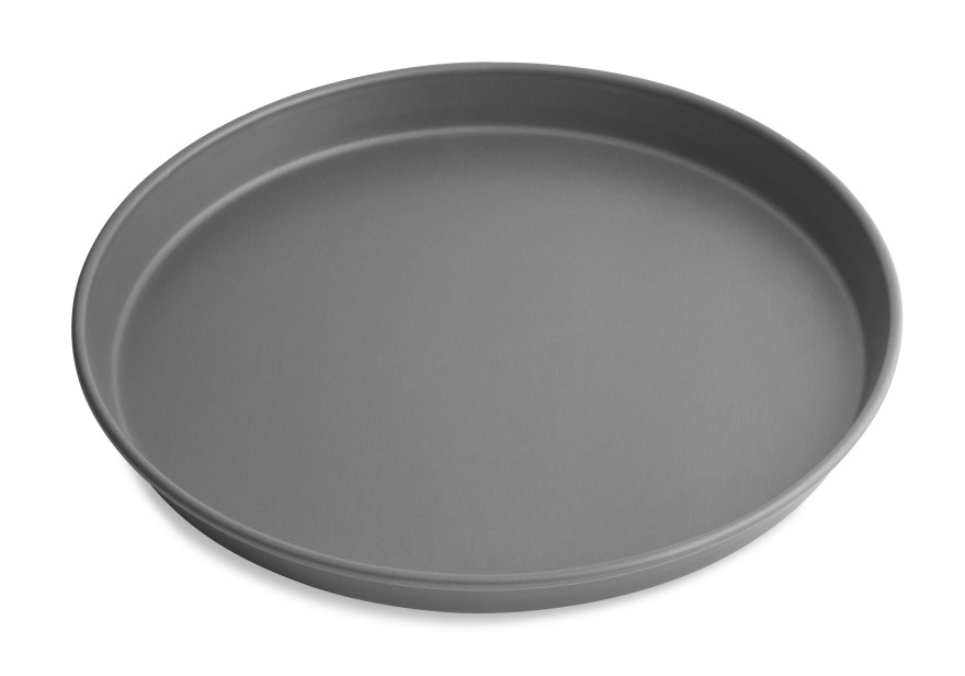 16" Solid Tapered Deep Dish Pizza Pan with Hard Coat Anodized Finish Vollrath 6716HC | 12 Per Case