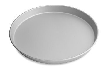 16" Solid Tapered Deep Dish Pizza Pan with Clear Coat Anodized Finish Vollrath 6716CC | 12 Per Case