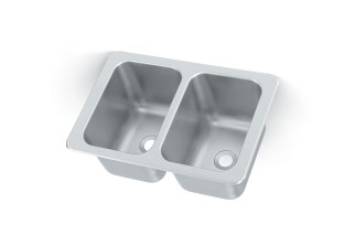 Vollrath 102-1-2 Self-Rimming Double bowl sink