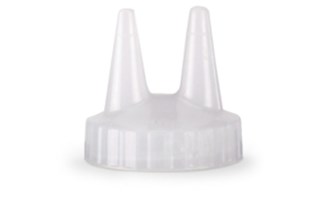 Vollrath 2200-13 Twin tip clear replacement cap for squeeze dispenser