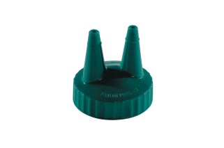 Vollrath 2200-191 Twin tip green replacement cap for squeeze dispenser