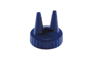 Vollrath 2200-44 Twin tip blue replacement cap for squeeze dispenser