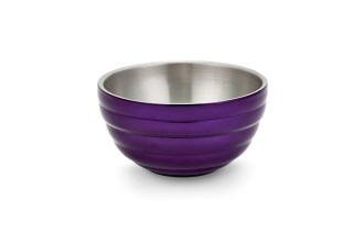 Vollrath 4658765 Round Double-Wall Bowl - Passion Purple .75qt (.7L)