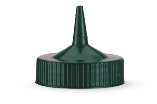Vollrath 4913-191 Single tip wide mouth green replacement cap for squeeze dispenser