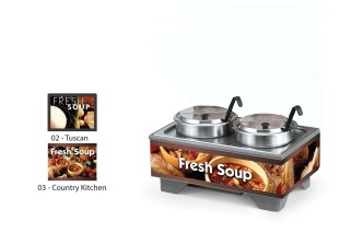 Vollrath 720202003 Full-Size Soup Merchandisers - Country Kitchen