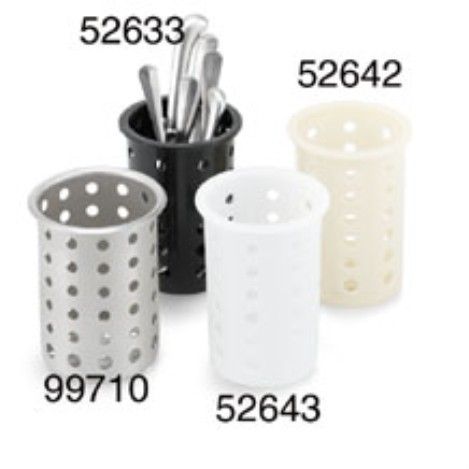 Vollrath 52643 White Plastic Flatware Cylinder