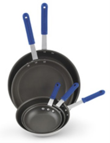 Vollrath S4008 Wear-Ever Fry Pans with PowerCoat 2 Non-Stick Finish and Cool Handle
