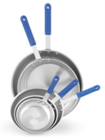 Vollrath 4012 Wear-Ever Fry Pans with Natural Finish and Cool Handle