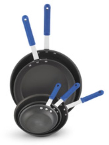 Vollrath H4008 Wear-Ever Fry Pans with HardCoat Strength and Cool Handle