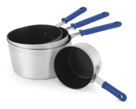 Vollrath Z434112 Wear-Ever Tapered Sauce Pans with SteelCoat 3  Interior and Cool Handle